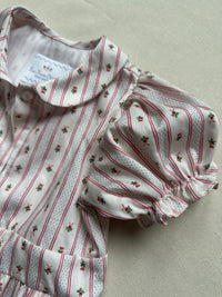 Charlotte Dress in Holiday Dot Stripe