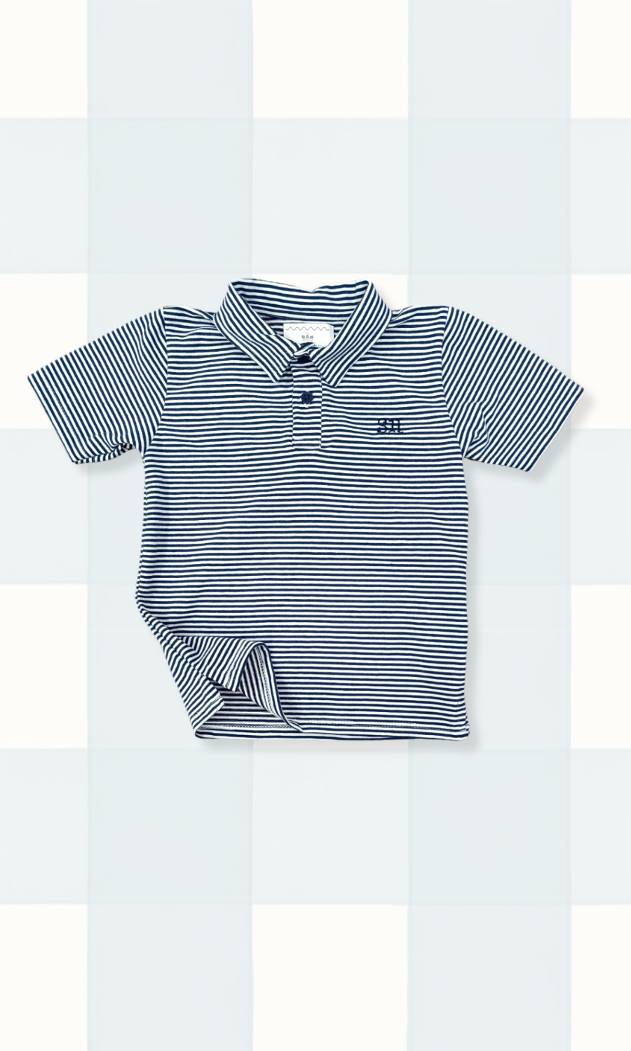 Banks Polo in Navy Stripe