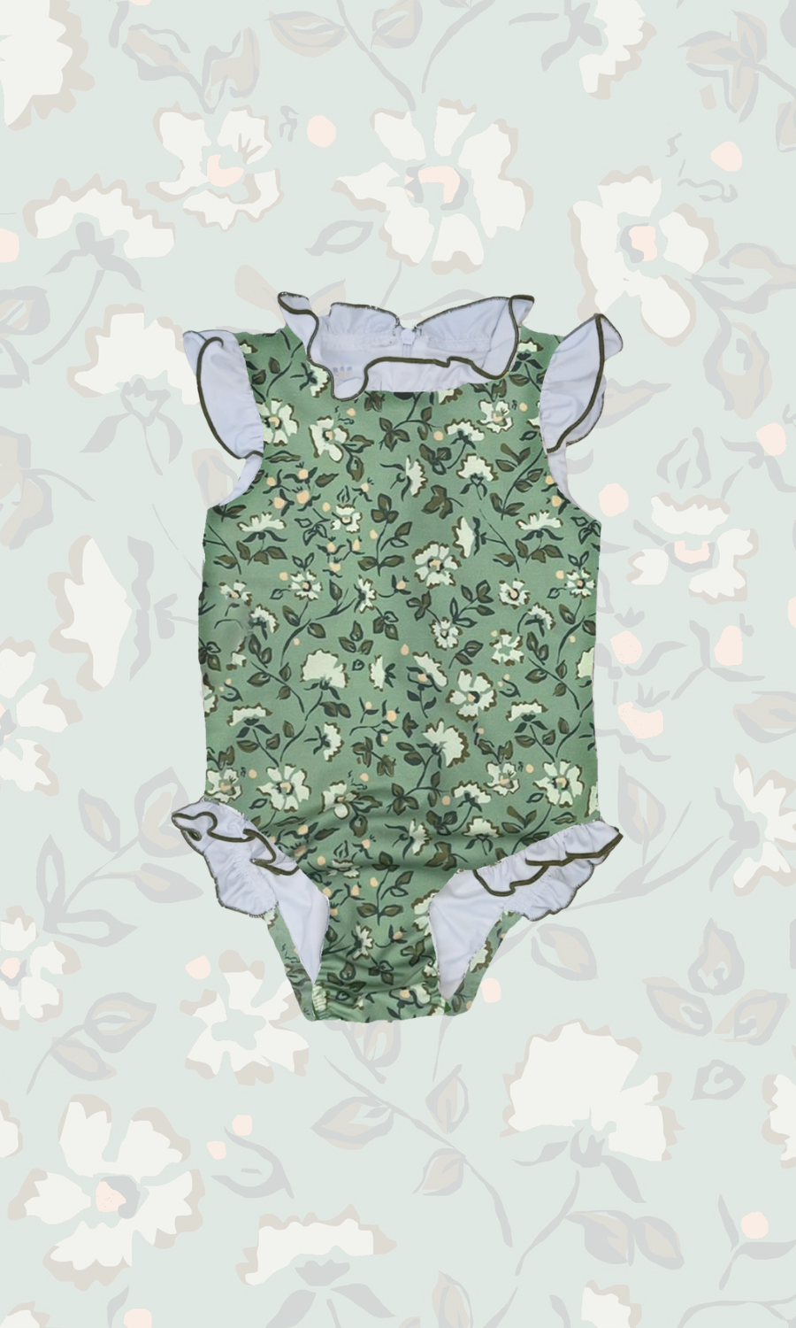 Bingley Suit in Mimosa Flower Teal