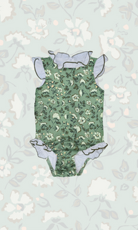 Bingley Suit in Mimosa Flower Teal