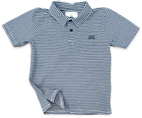 Banks Polo in Navy Stripe