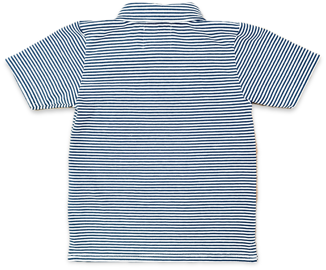 Banks Polo in Navy Stripe