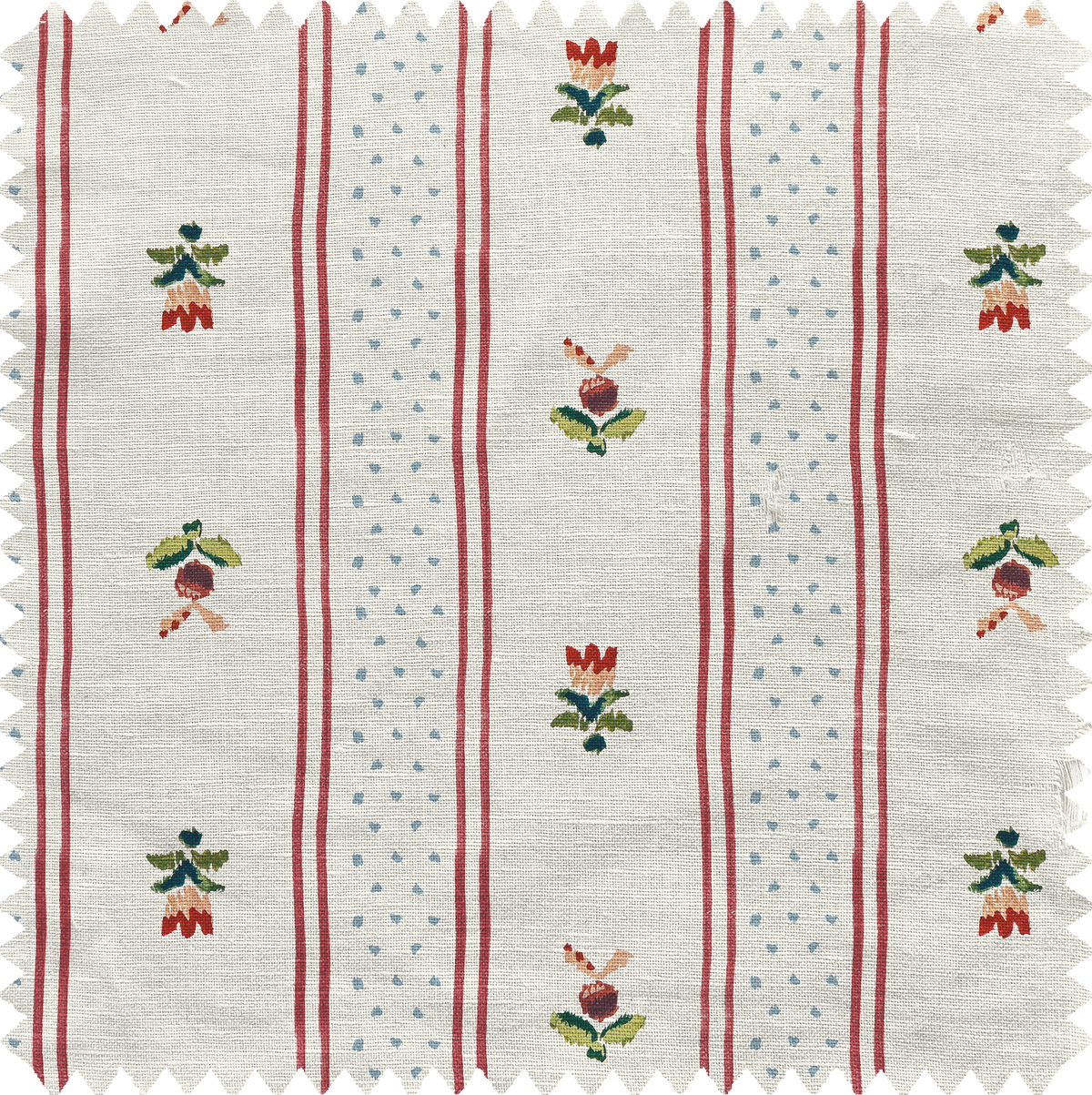 Charlotte Dress in Holiday Dot Stripe