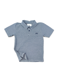 Banks Polo in Navy Stripe