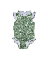 Bingley Suit in Mimosa Flower Teal