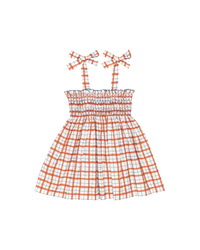 Teatime Dress in Red Thacker Plaid