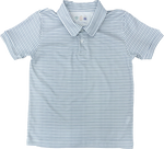 Banks Polo in Double Ticking Stripe