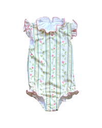 Bingley Suit in Vivian Stripe In Daffodil