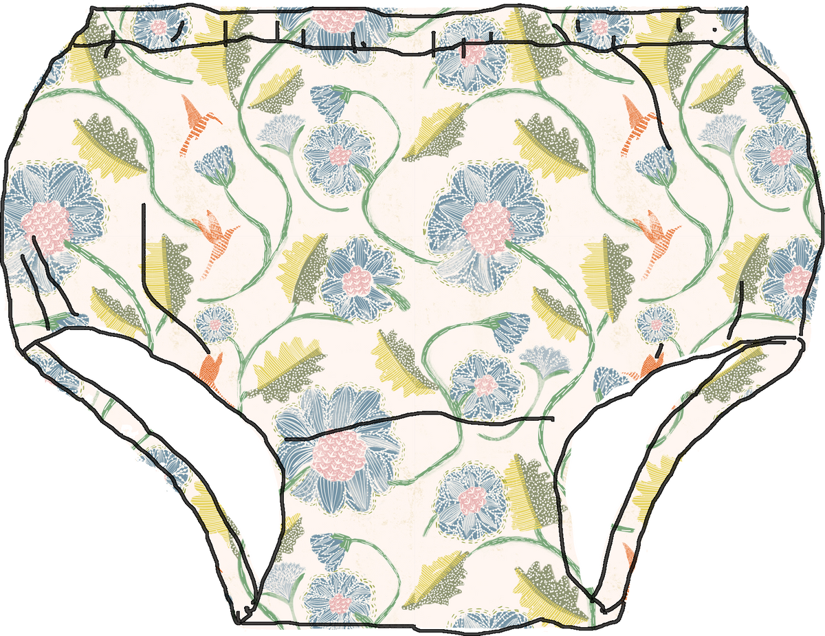 Swim Bloomer in Happy Hummingbird | SH x Teil