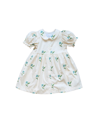 Charlotte Dress in Flame Stitch Floral