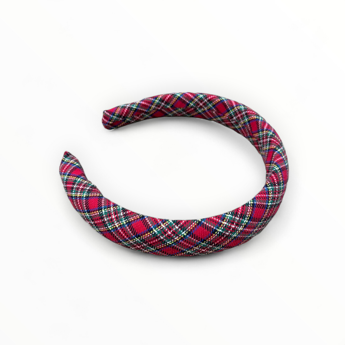 Padded headband in Holiday Plaid
