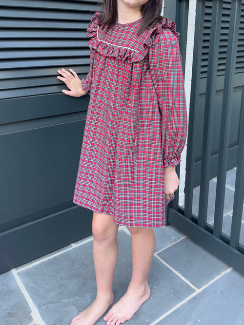 Britta Dress in Holiday Plaid