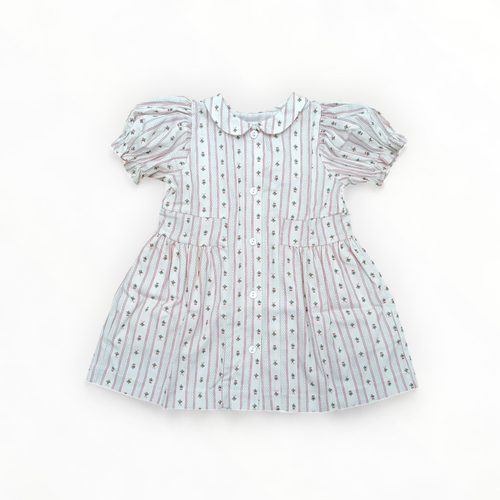 Charlotte Dress in Holiday Dot Stripe