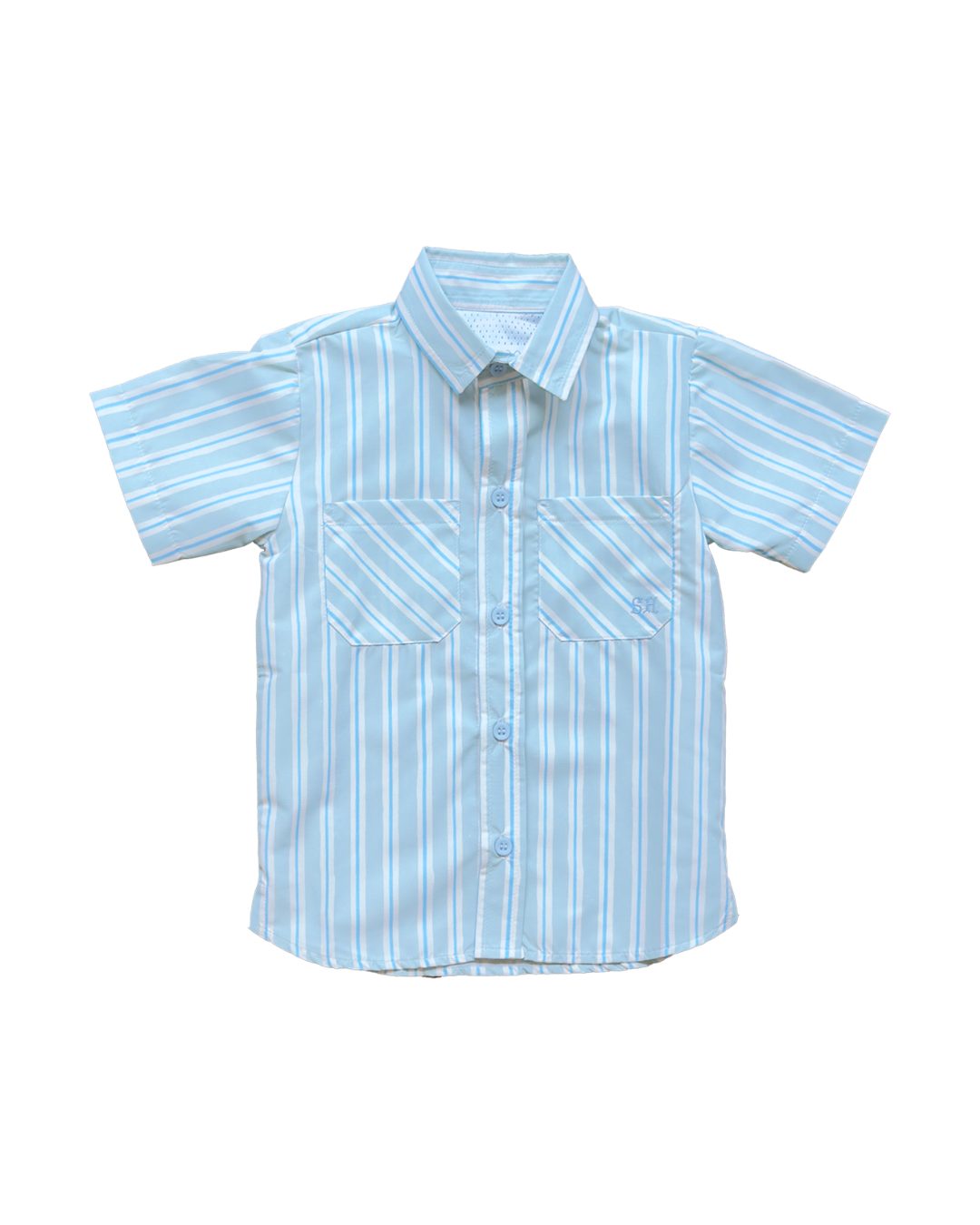 Sporting Shirt in Stripe in Blue Jay