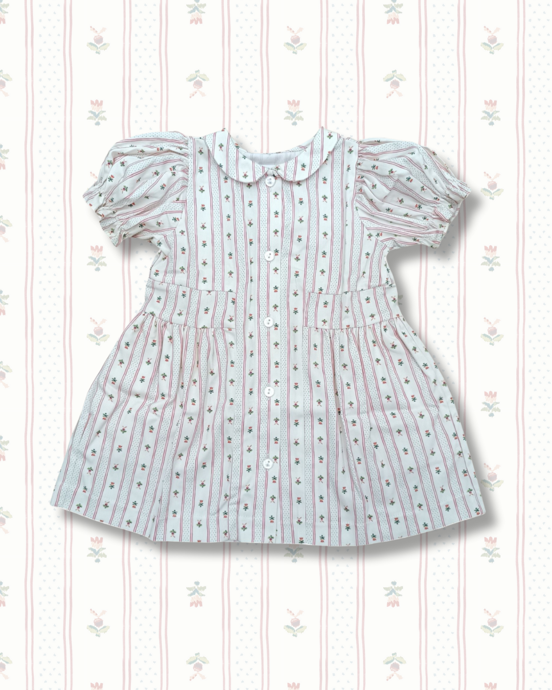 Charlotte Dress | Holiday Dot Stripe