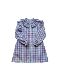 Molly Anne Dress in Blue & Purple Plaid
