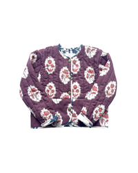 Quilted Jacket in Intaglio Maroon