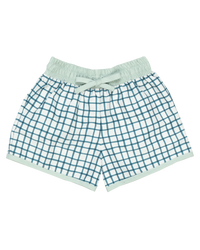 Talmadge Trunk in Thacker Plaid/Pale Aqua