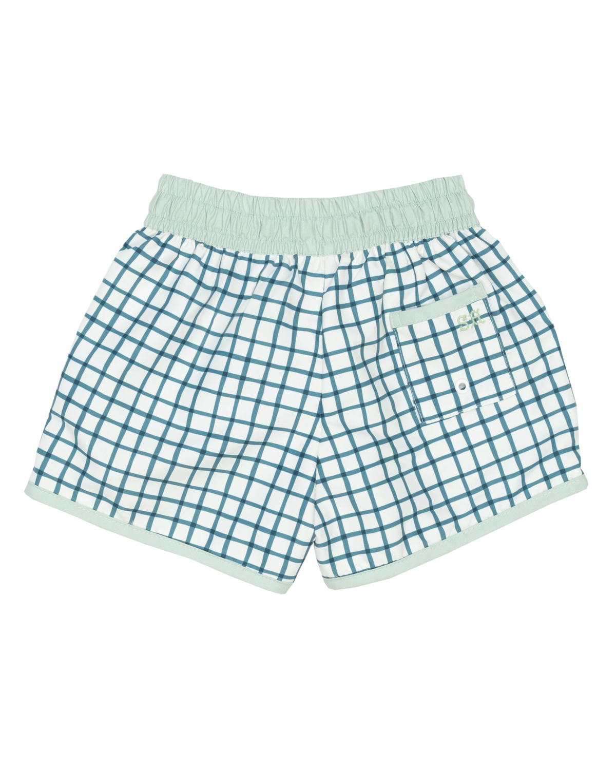 Talmadge Trunk in Thacker Plaid/Pale Aqua