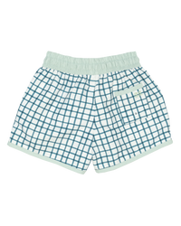 Talmadge Trunk in Thacker Plaid/Pale Aqua