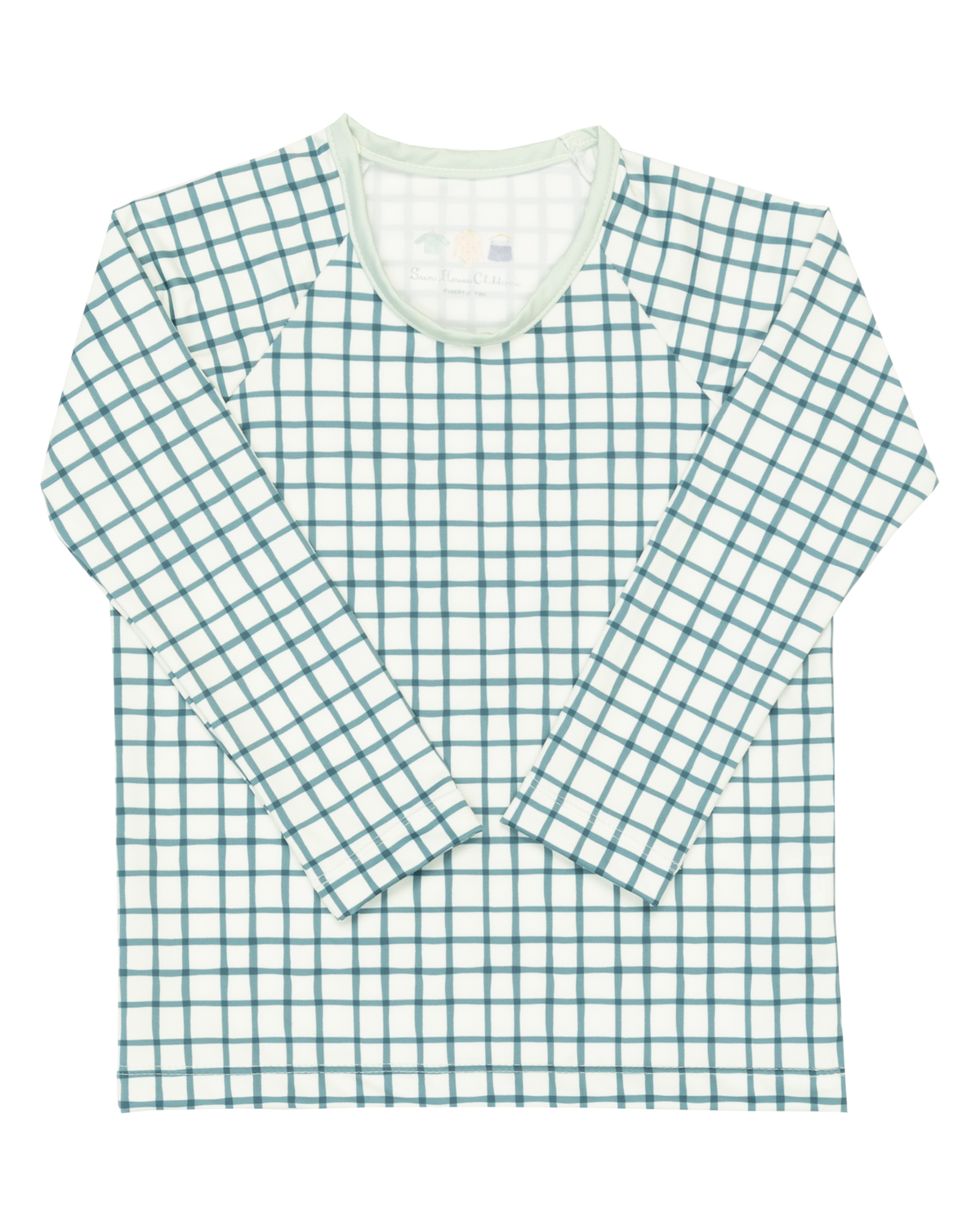 Collins Sunshirt in Thacker Plaid/Pale Aqua