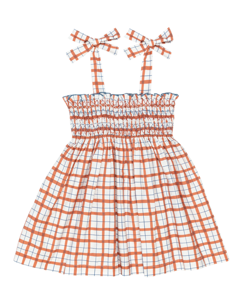 Teatime Dress in Red Thacker Plaid