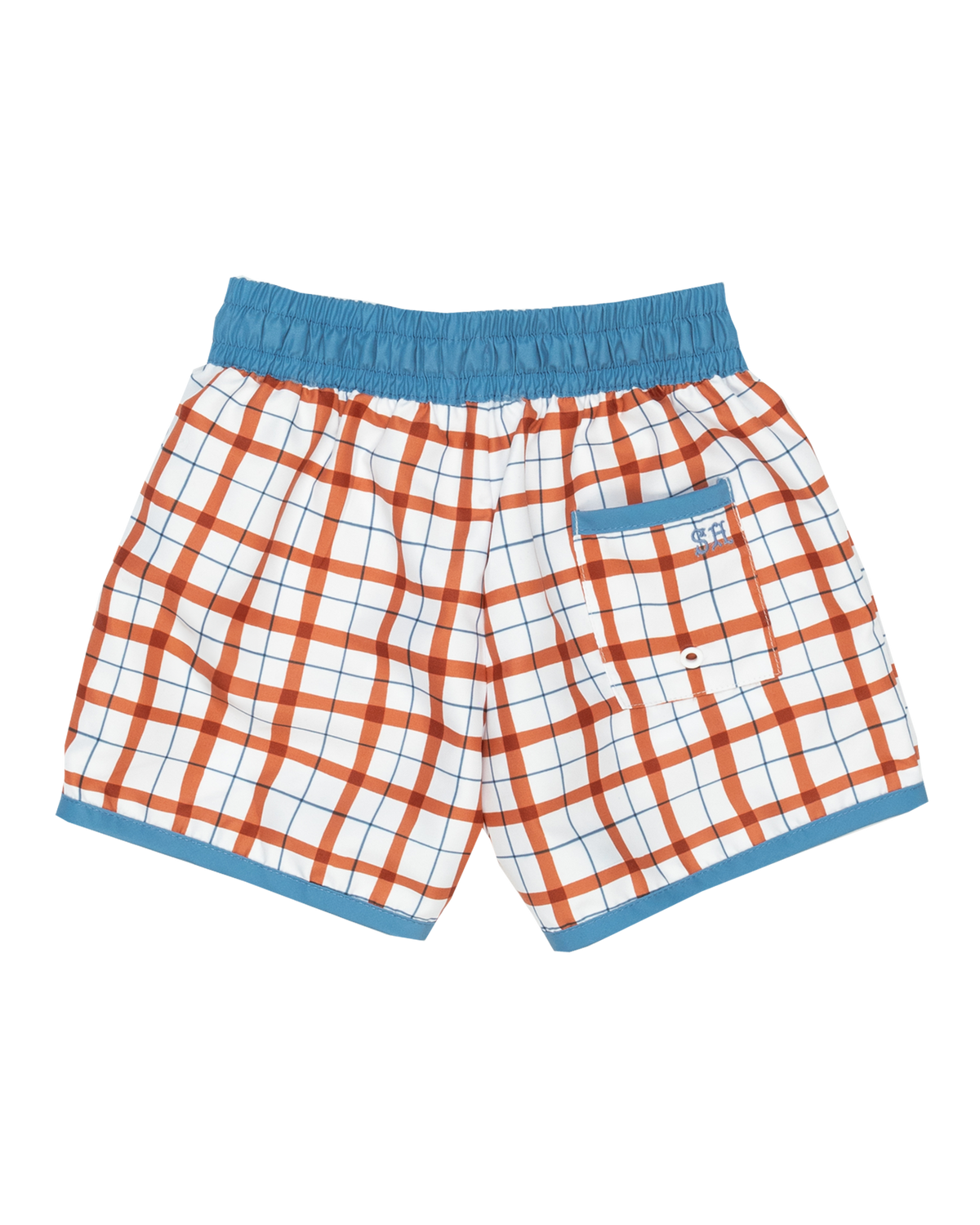 Talmadge Trunk in Red Thacker Plaid/Mountain Spring