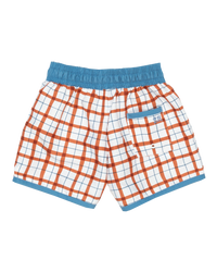 Talmadge Trunk in Red Thacker Plaid/Mountain Spring