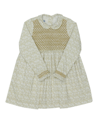 Smocked Dress in Louisa Flower