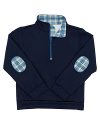 Baxter Quarter Zip - Midnight & Marta Plaid