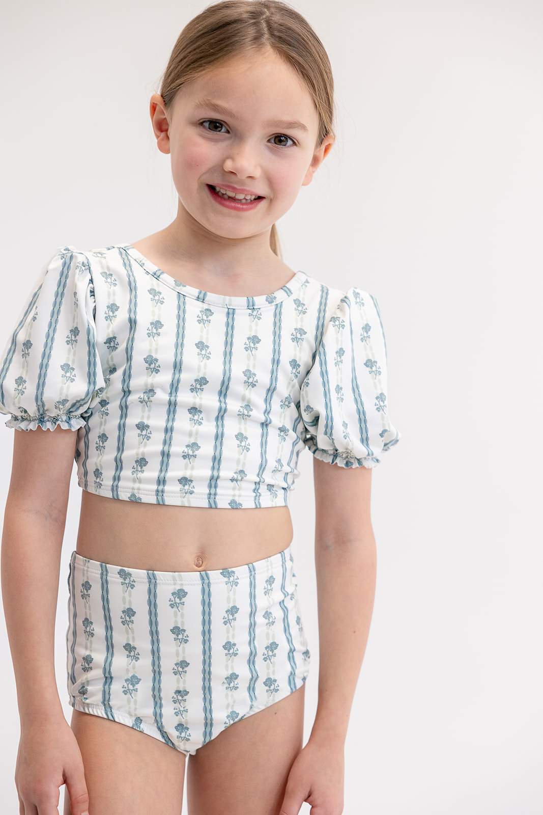 Bailey Two Piece in Scallop Stripe
