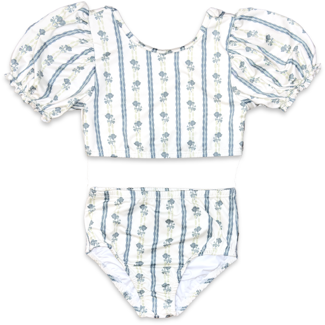 Bailey Two Piece in Scallop Stripe