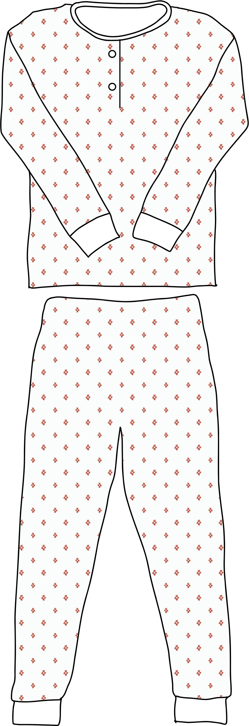 Boys Pajamas in Tess Dot Spice