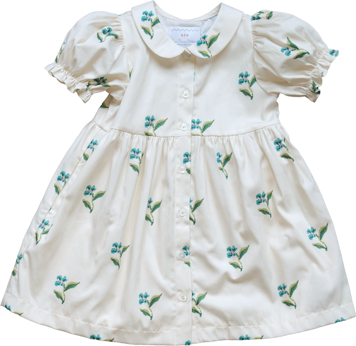 Charlotte Dress in Flame Stitch Floral