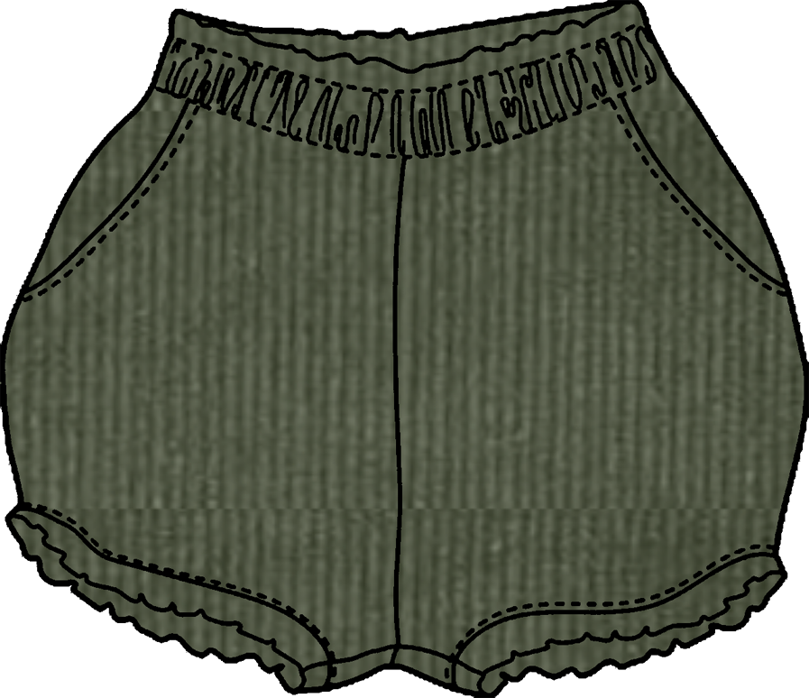 Baby Bloomer in Green Cord