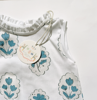 Dashwood Set | Tunic Top and Shorts | Medallion Flower White