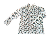 Evelyn Turtleneck in Woodland Floral in Cream