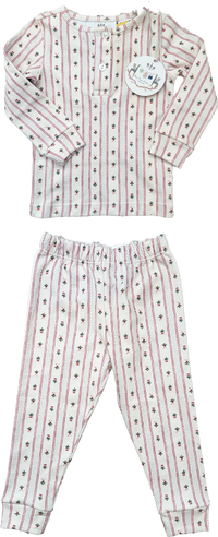 Girls Pajama in Holiday Dot Stripe