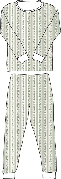 Girls Pajamas in Belleville Stripe Leland