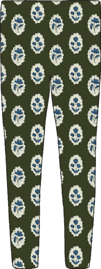 Leggings in Intaglio Green