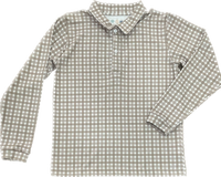 Long Sleeve Polo in Wildwood Check