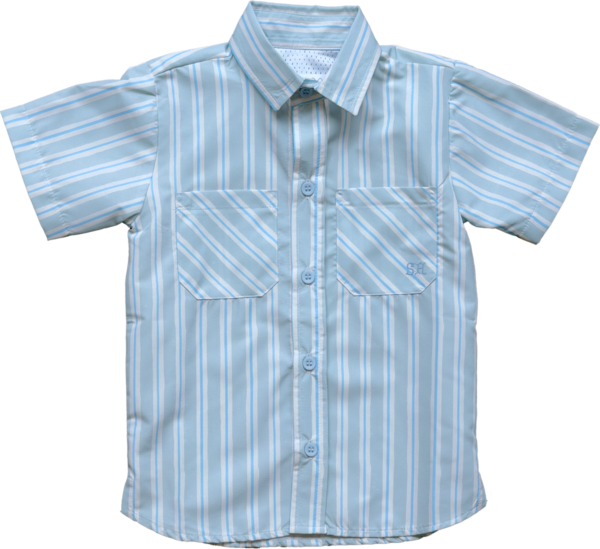 Sporting Shirt in Stripe in Blue Jay