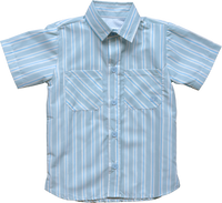 Sporting Shirt in Stripe in Blue Jay