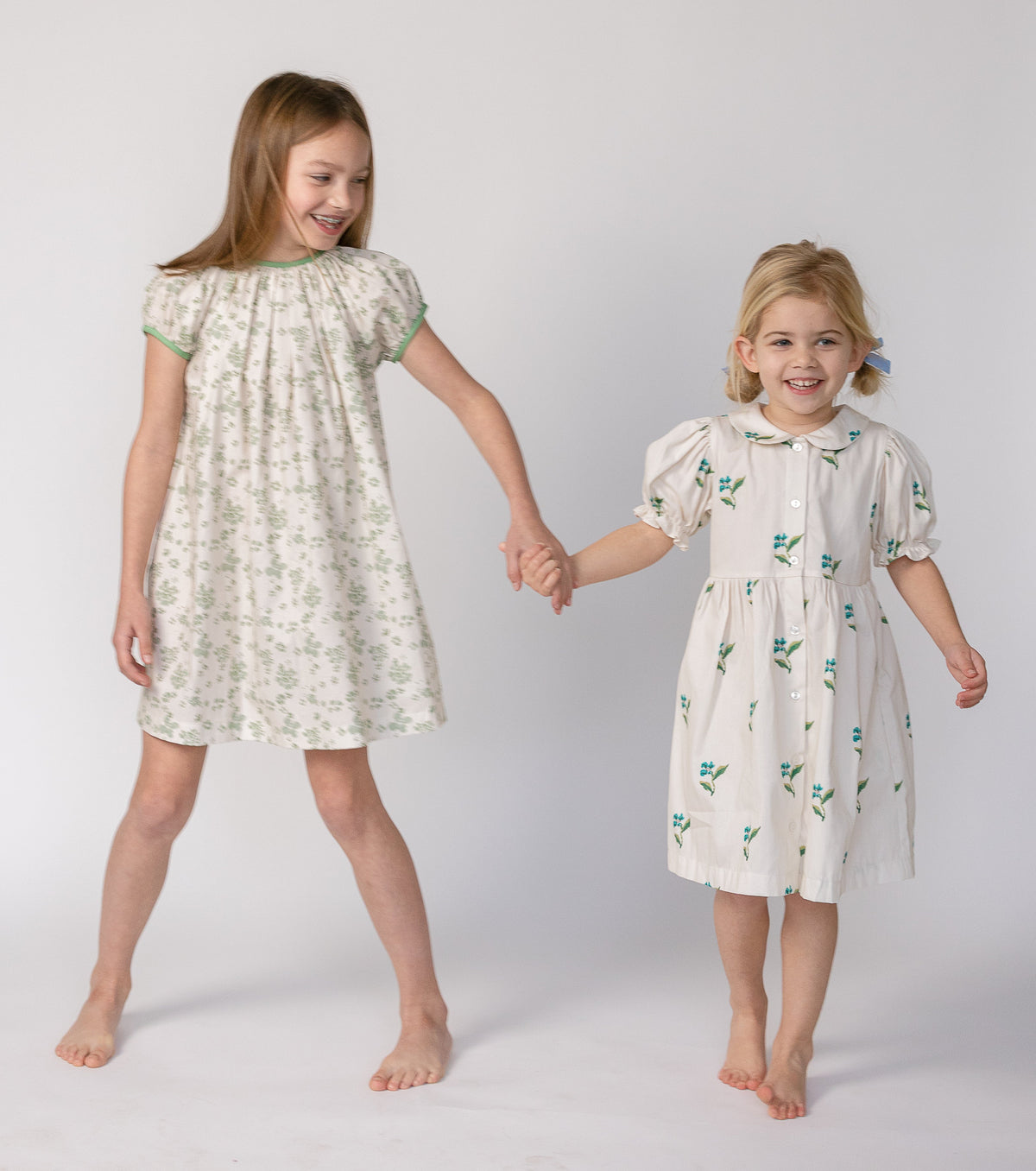 Charlotte Dress in Flame Stitch Floral