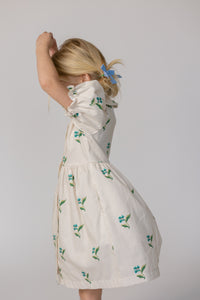 Charlotte Dress in Flame Stitch Floral