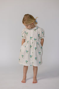 Charlotte Dress in Flame Stitch Floral