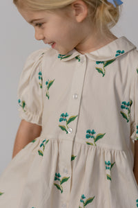 Charlotte Dress in Flame Stitch Floral