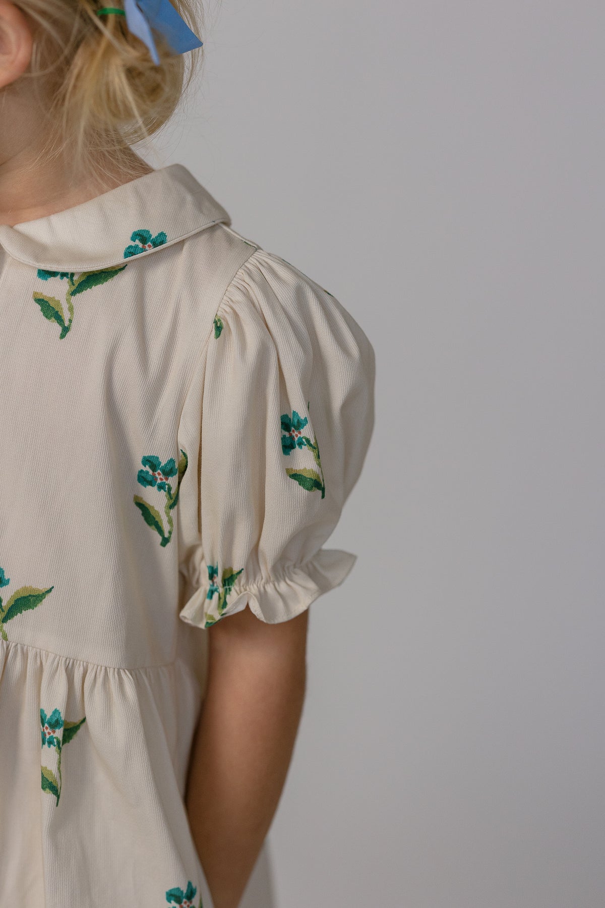 Charlotte Dress in Flame Stitch Floral