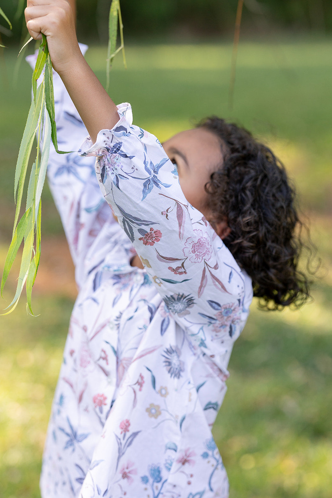 Farrah Top in Field Botanical White