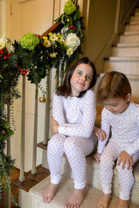 Boys Pajamas in Tess Dot Spice